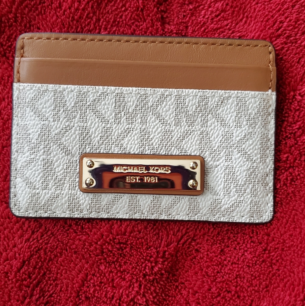 NWOT Michael Kors Jet set card holder